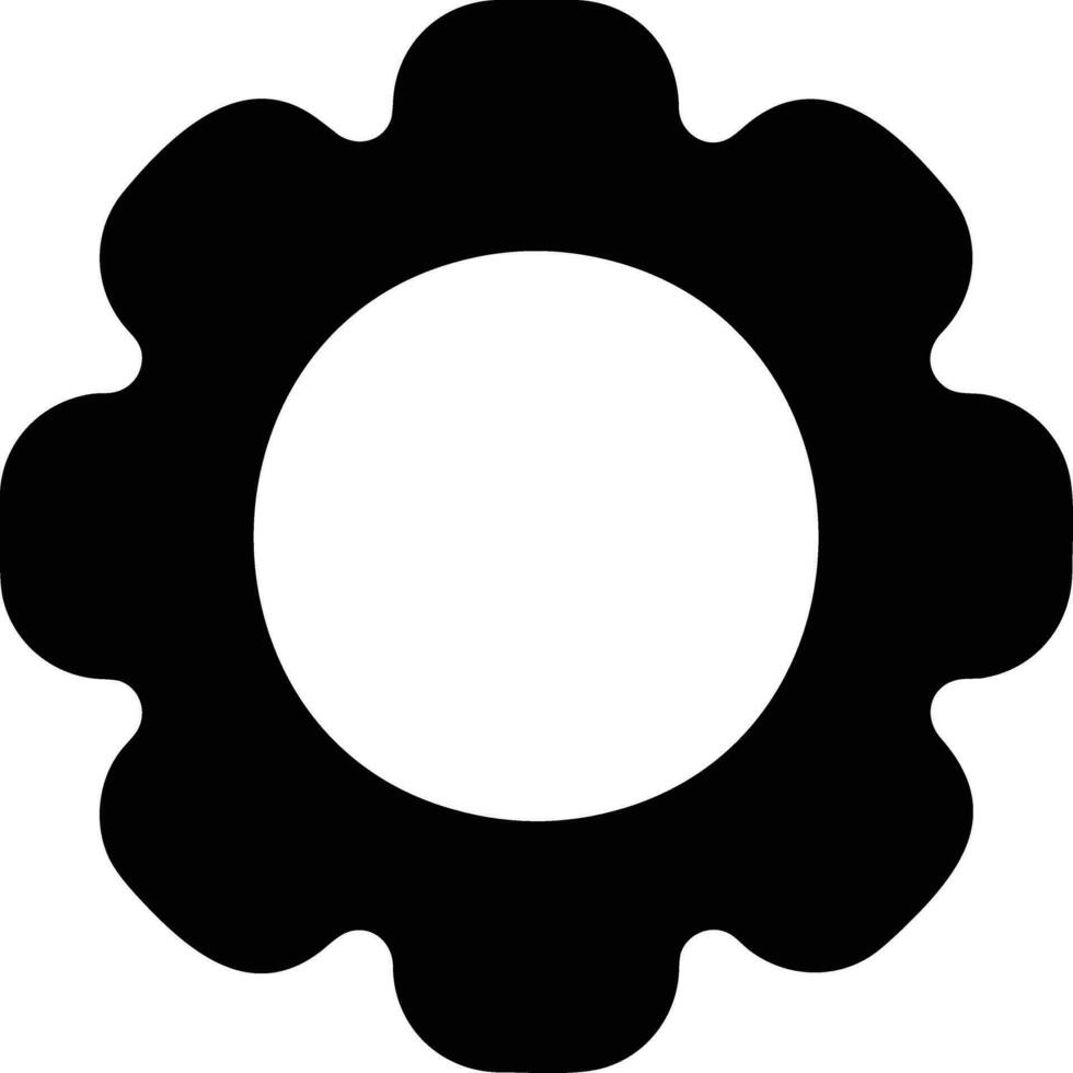 Gear setting symbol icon vector image. Illustration of the industrial wheel mechine mechanism design image