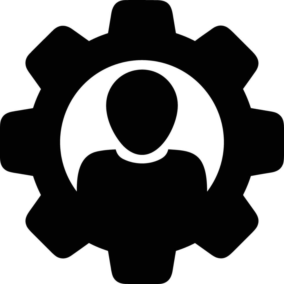 Gear setting symbol icon vector image. Illustration of the industrial wheel mechine mechanism design image