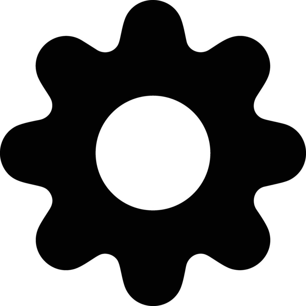 Gear setting symbol icon vector image. Illustration of the industrial wheel mechine mechanism design image