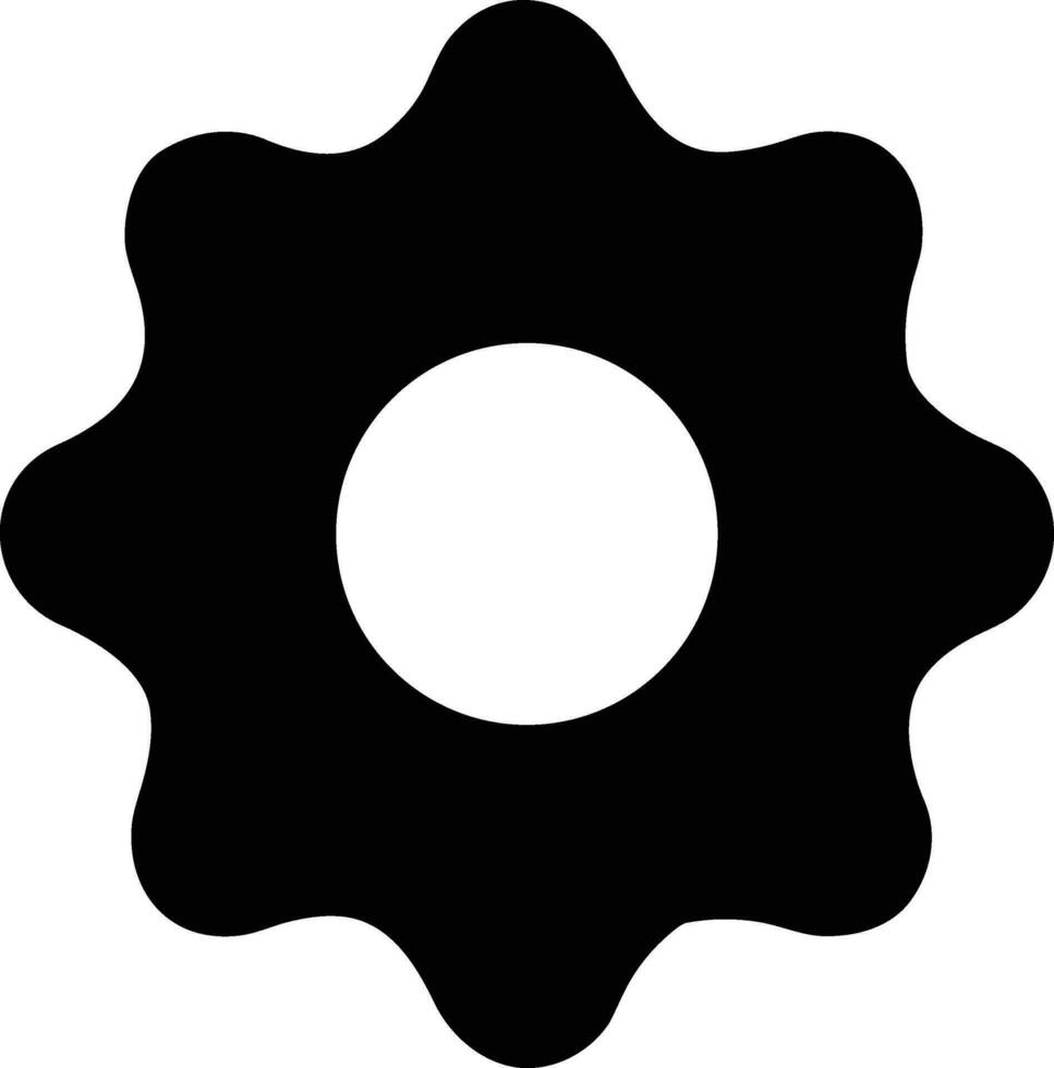 Gear setting symbol icon vector image. Illustration of the industrial wheel mechine mechanism design image