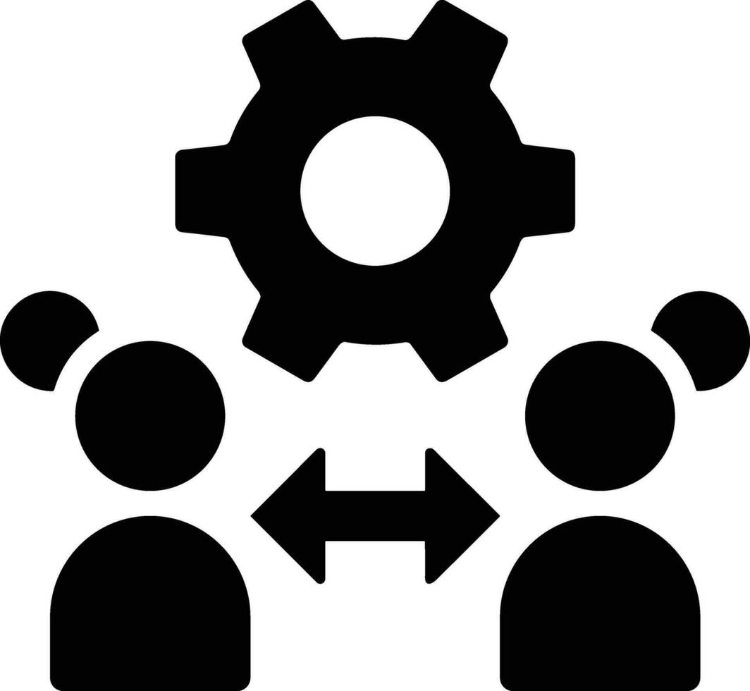 Gear setting symbol icon vector image. Illustration of the industrial wheel mechine mechanism design image