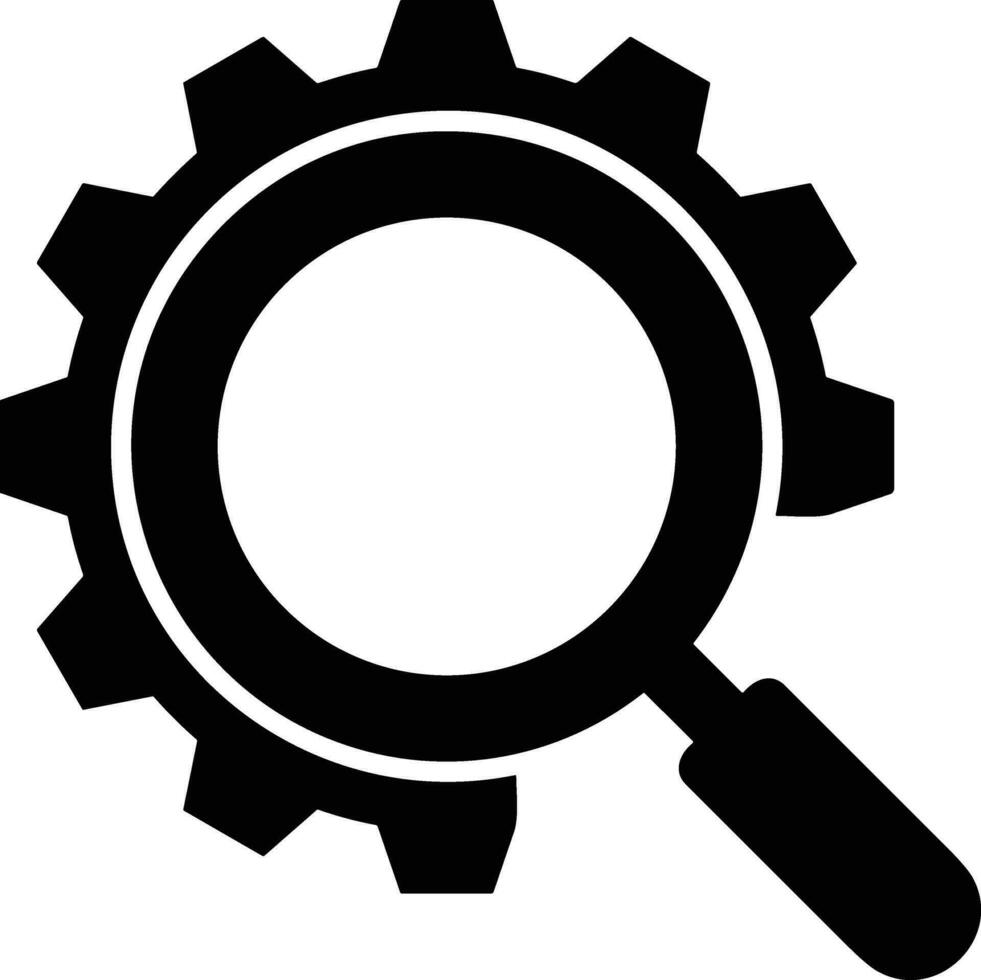 Gear setting symbol icon vector image. Illustration of the industrial wheel mechine mechanism design image