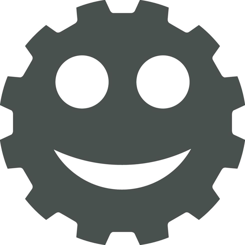 Gear setting symbol icon vector image. Illustration of the industrial wheel mechine mechanism design image