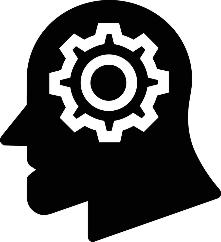 Gear setting symbol icon vector image. Illustration of the industrial wheel mechine mechanism design image