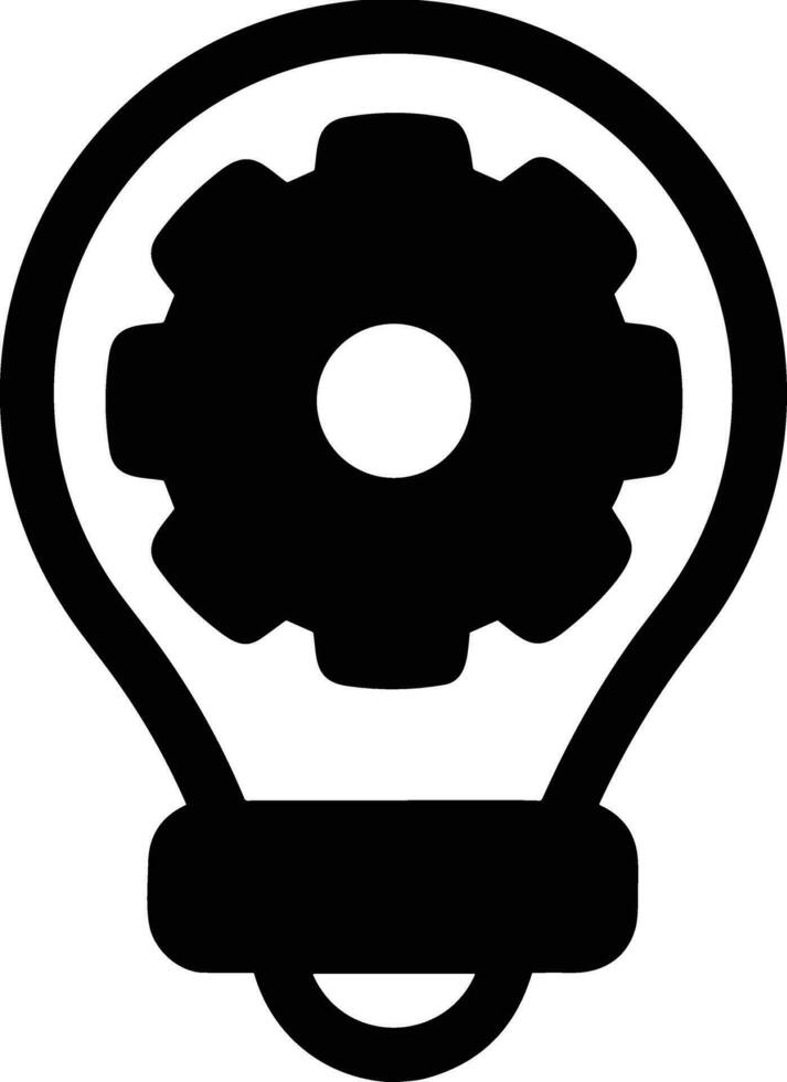 Gear setting symbol icon vector image. Illustration of the industrial wheel mechine mechanism design image