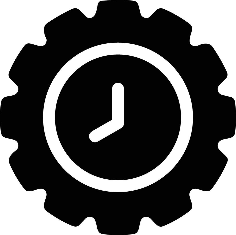 Gear setting symbol icon vector image. Illustration of the industrial wheel mechine mechanism design image