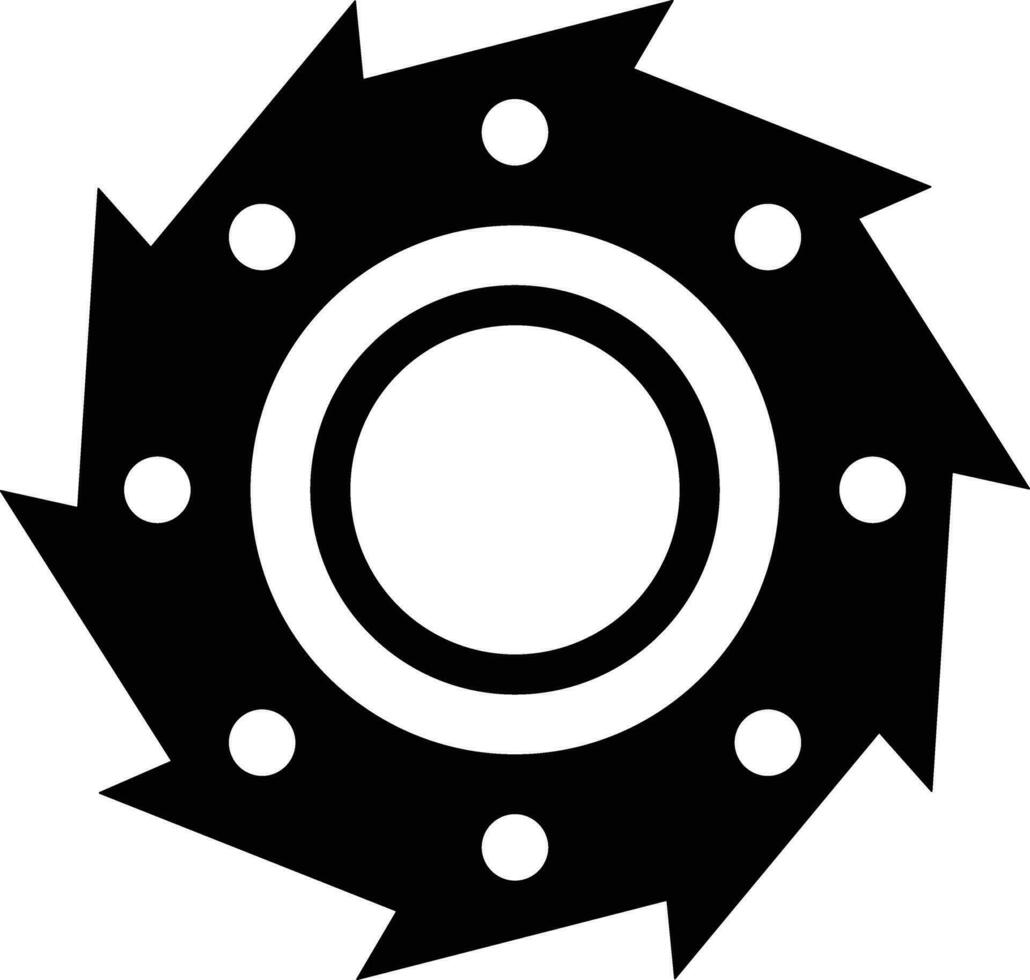 Gear setting symbol icon vector image. Illustration of the industrial wheel mechine mechanism design image