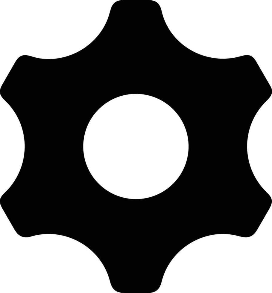 Gear setting symbol icon vector image. Illustration of the industrial wheel mechine mechanism design image