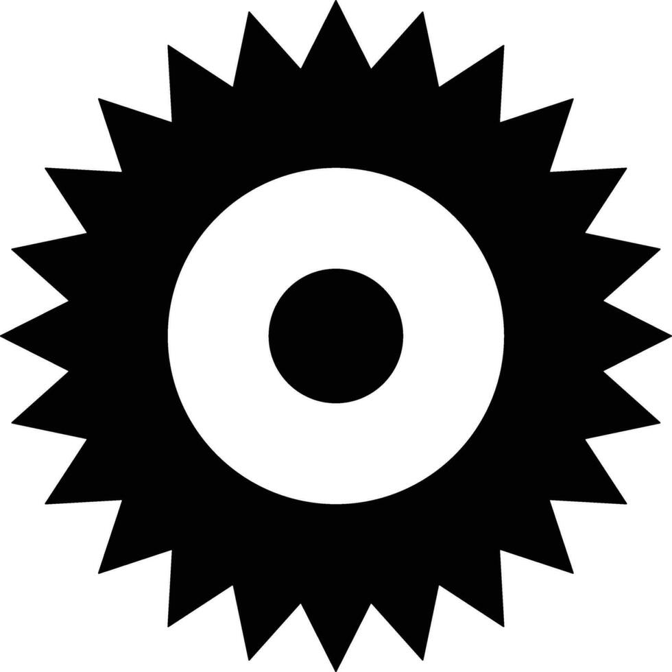Gear setting symbol icon vector image. Illustration of the industrial wheel mechine mechanism design image