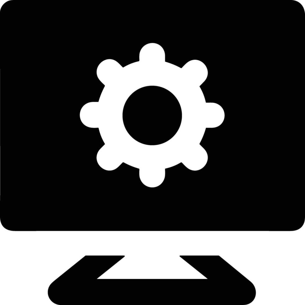 Gear setting symbol icon vector image. Illustration of the industrial wheel mechine mechanism design image