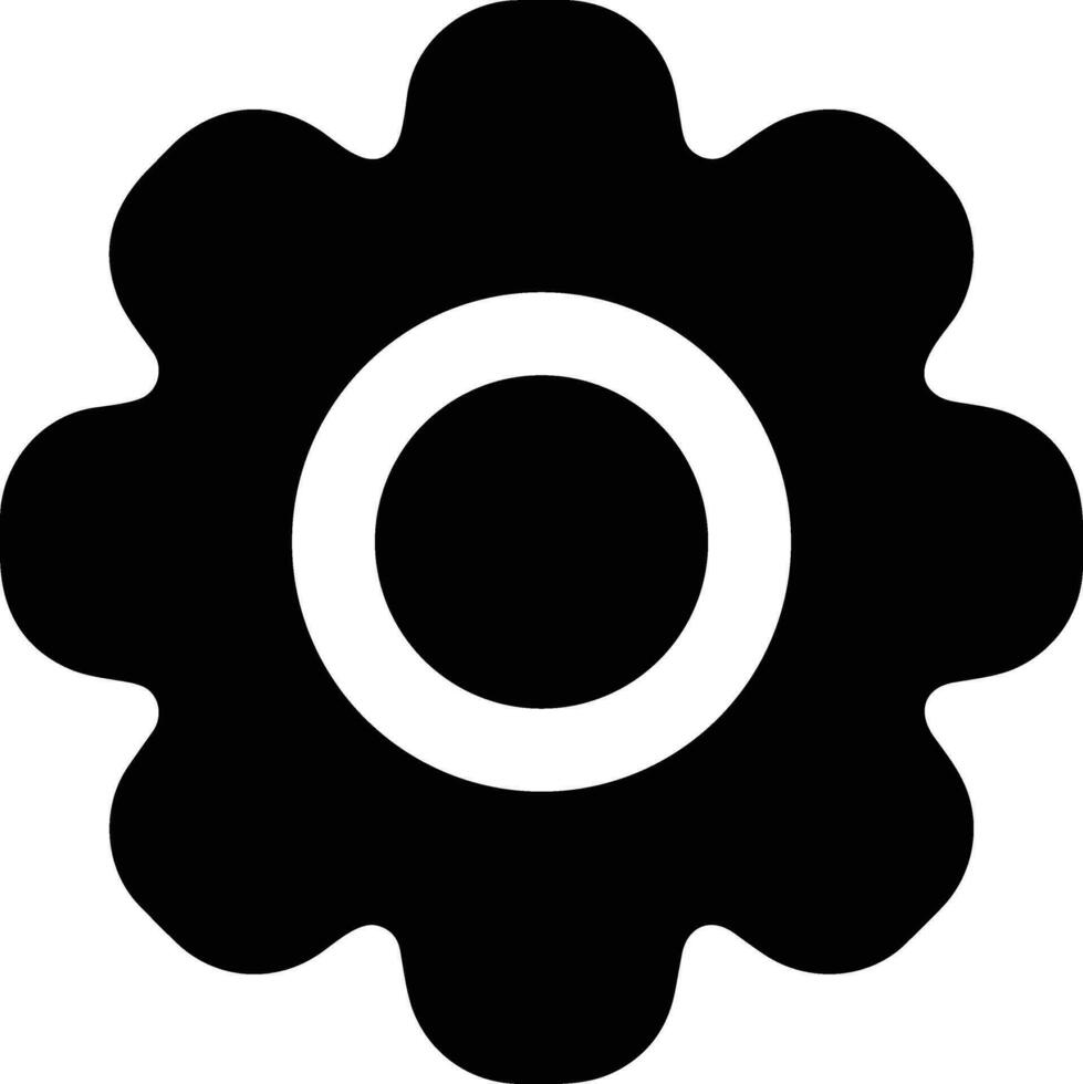 Gear setting symbol icon vector image. Illustration of the industrial wheel mechine mechanism design image