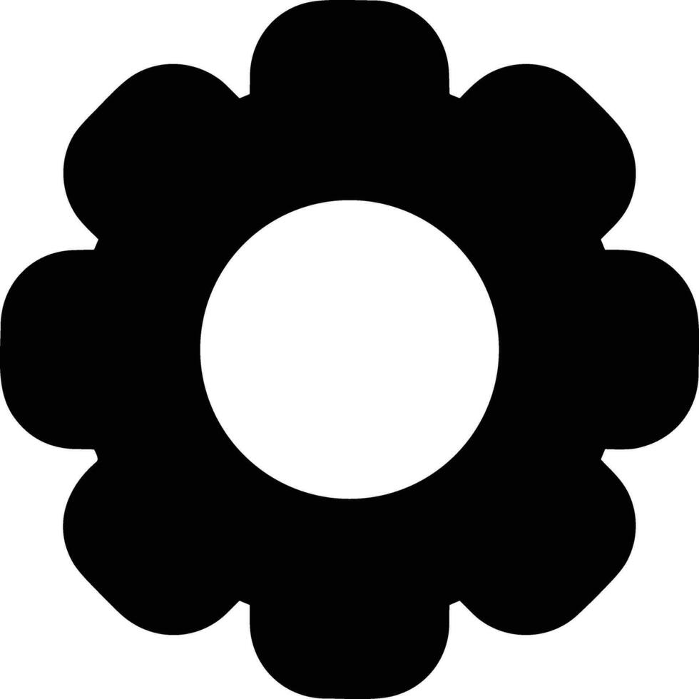 Gear setting symbol icon vector image. Illustration of the industrial wheel mechine mechanism design image