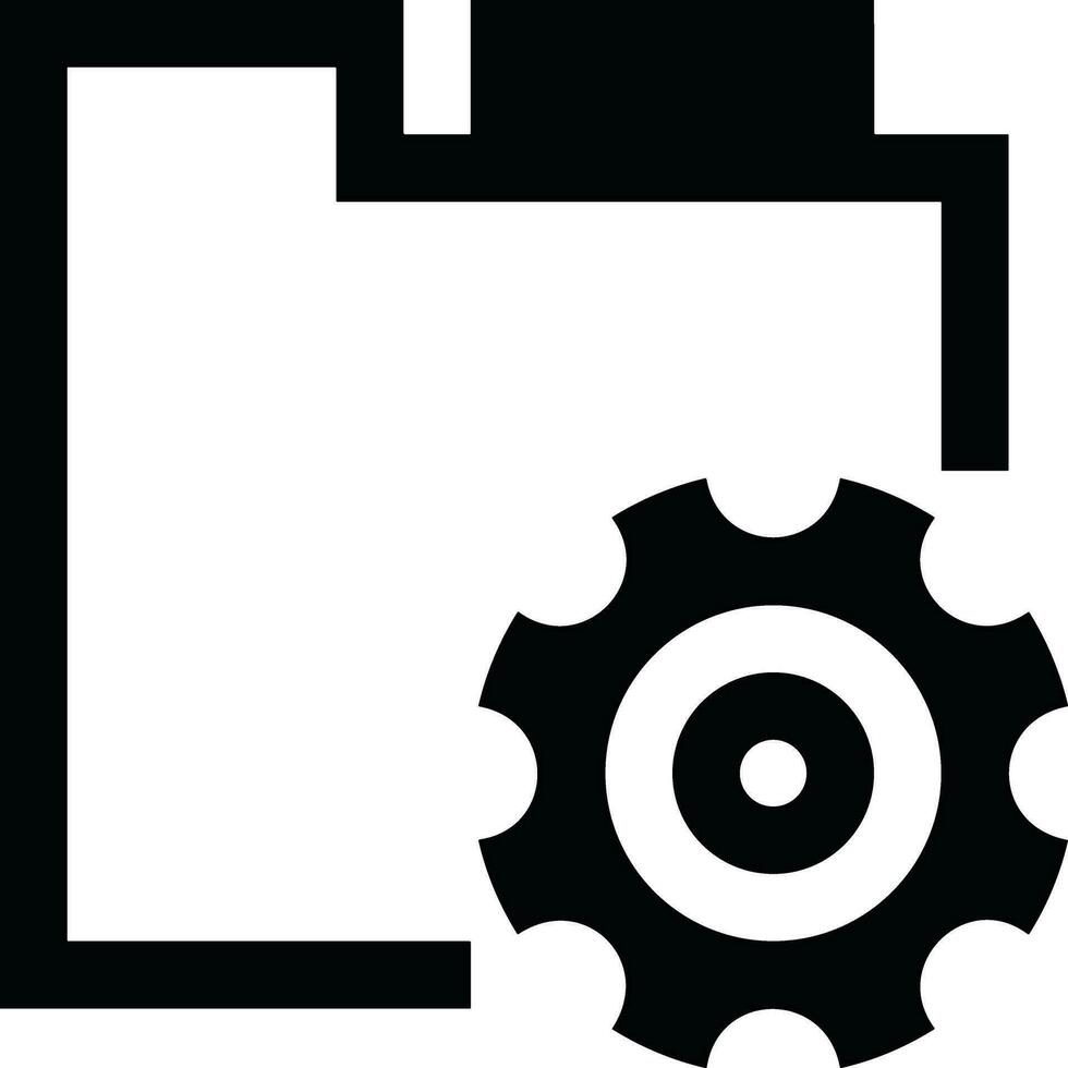 Gear setting symbol icon vector image. Illustration of the industrial wheel mechine mechanism design image