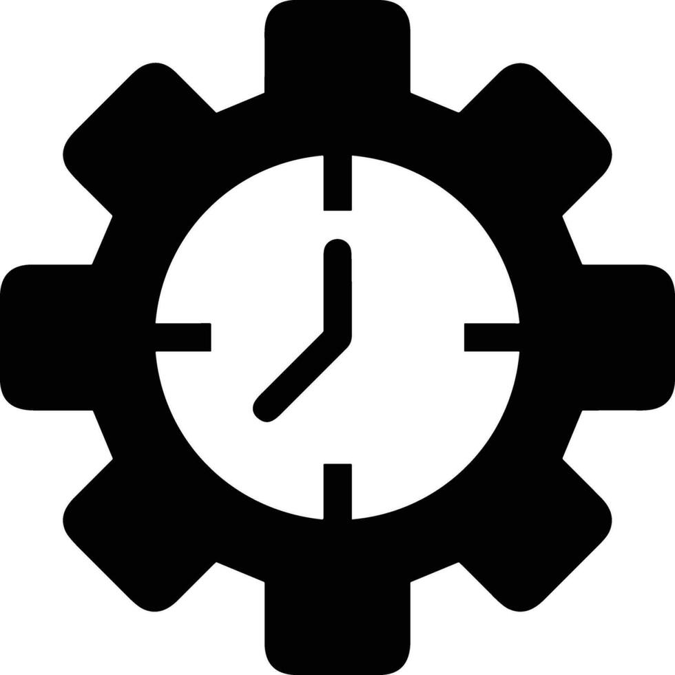 Gear setting symbol icon vector image. Illustration of the industrial wheel mechine mechanism design image