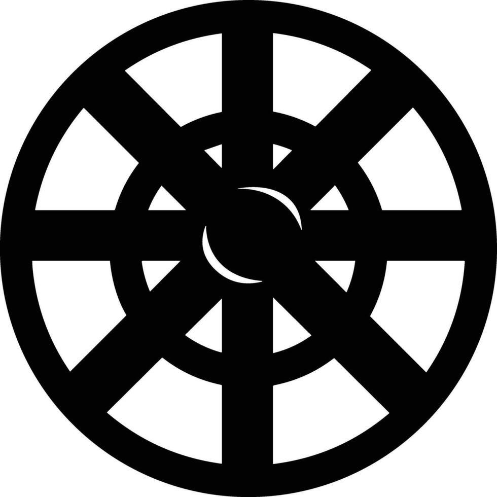 Gear setting symbol icon vector image. Illustration of the industrial wheel mechine mechanism design image