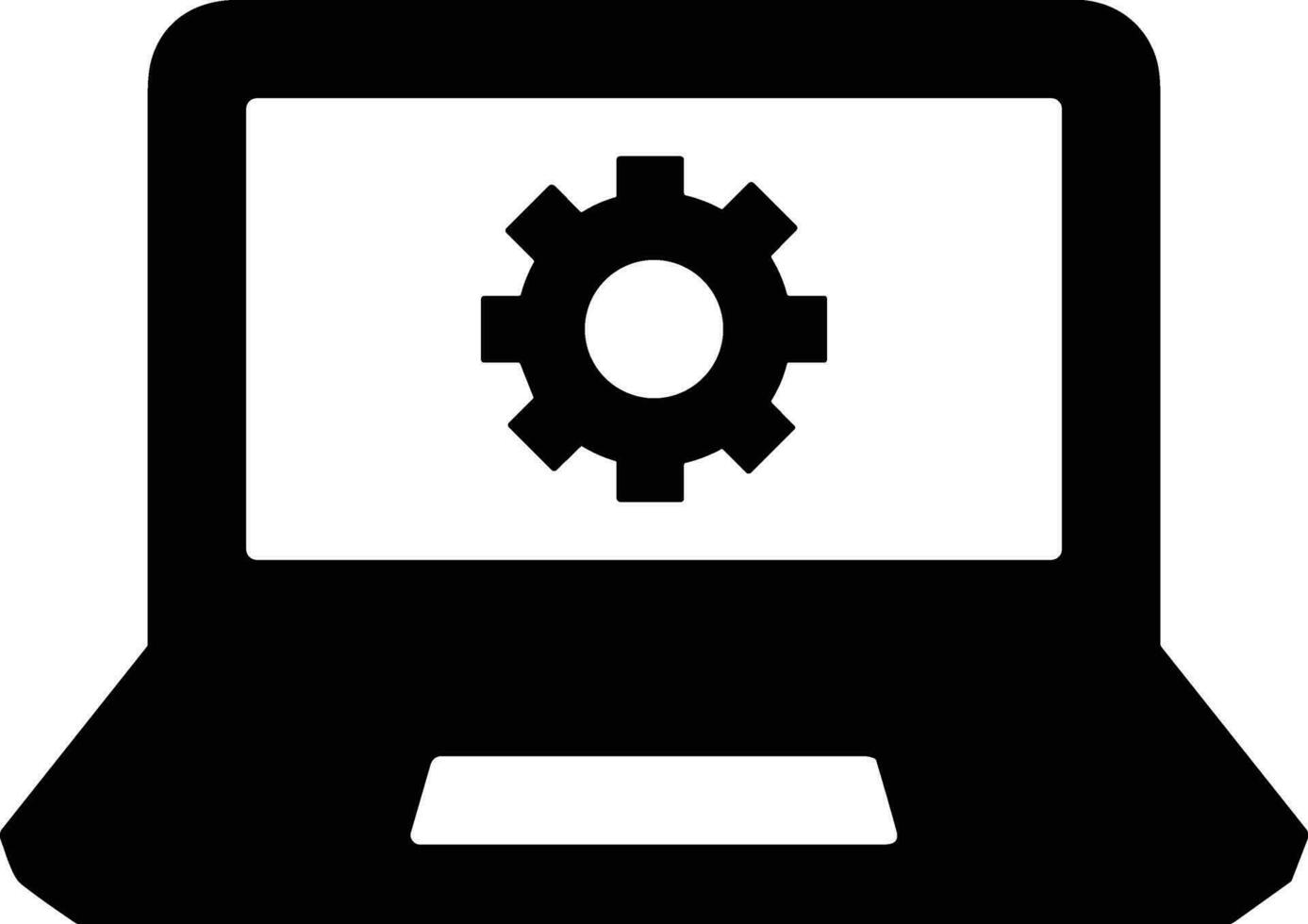 Gear setting symbol icon vector image. Illustration of the industrial wheel mechine mechanism design image
