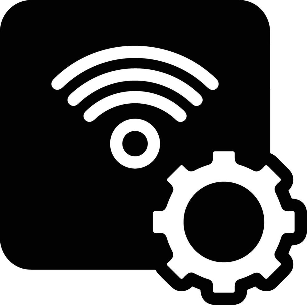 Gear setting symbol icon vector image. Illustration of the industrial wheel mechine mechanism design image