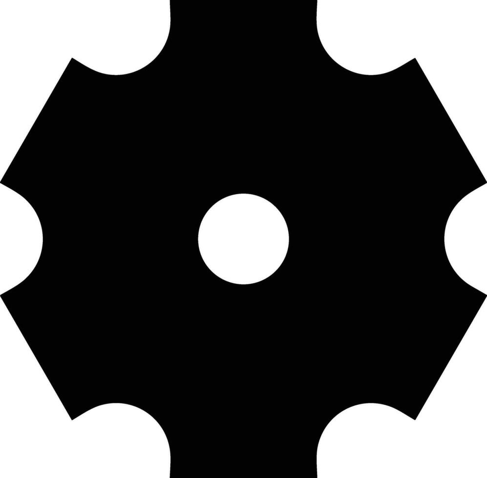 Gear setting symbol icon vector image. Illustration of the industrial wheel mechine mechanism design image