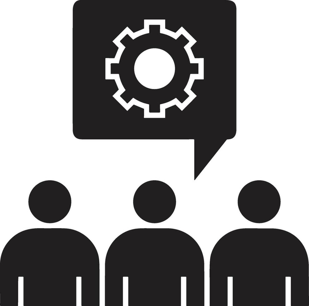 Gear setting symbol icon vector image. Illustration of the industrial wheel mechine mechanism design image