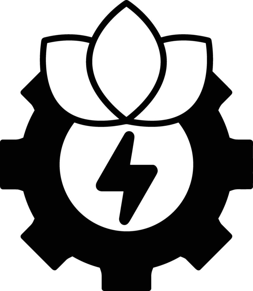 Gear setting symbol icon vector image. Illustration of the industrial wheel mechine mechanism design image