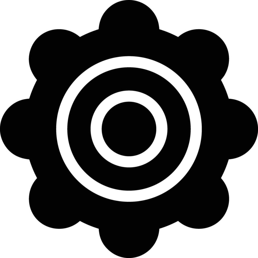 Gear setting symbol icon vector image. Illustration of the industrial wheel mechine mechanism design image