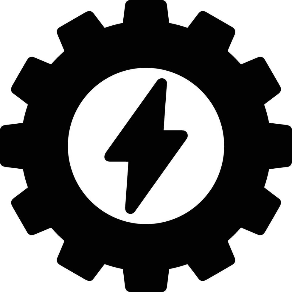 Gear setting symbol icon vector image. Illustration of the industrial wheel mechine mechanism design image