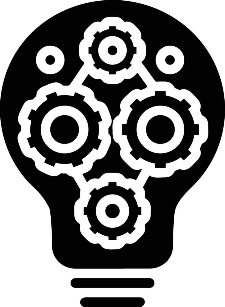 Gear setting symbol icon vector image. Illustration of the industrial wheel mechine mechanism design image