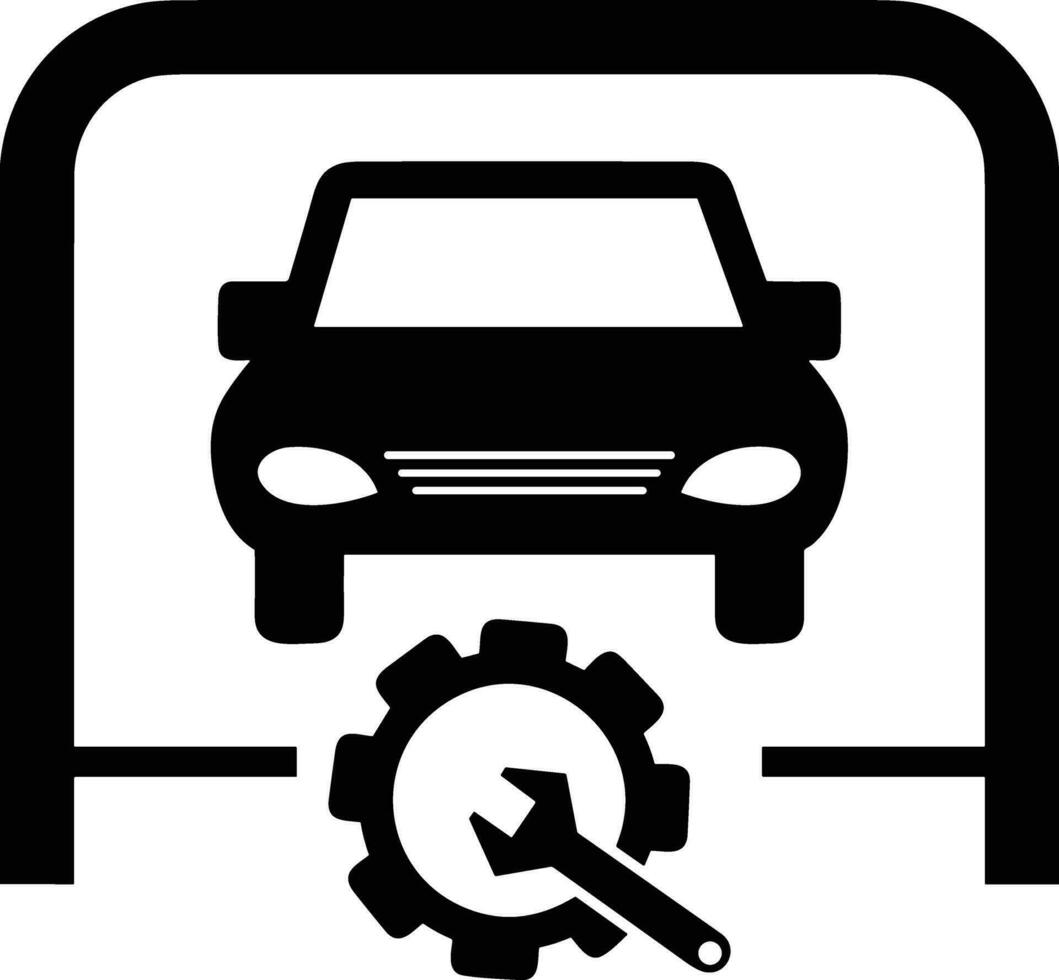 Gear setting symbol icon vector image. Illustration of the industrial wheel mechine mechanism design image