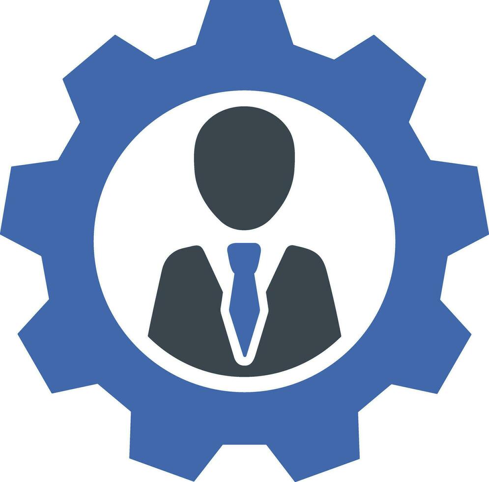 Gear setting symbol icon vector image. Illustration of the industrial wheel mechine mechanism design image