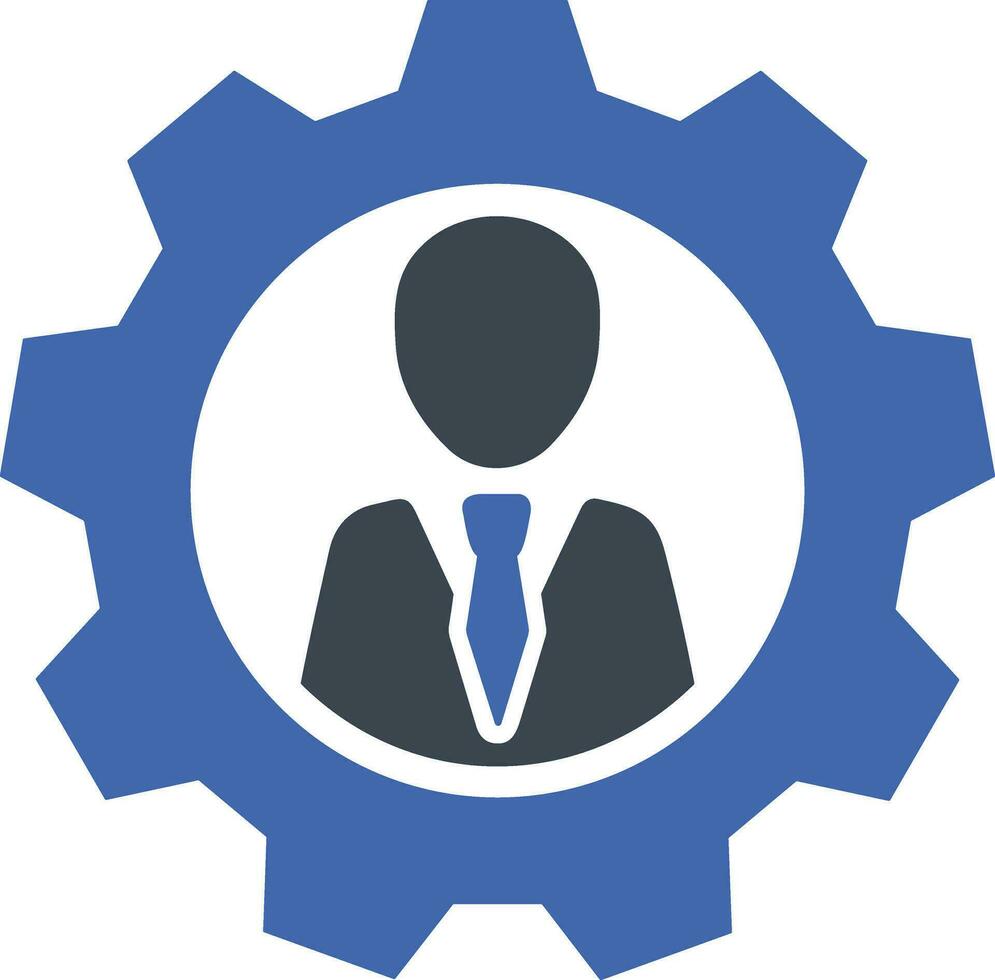 Gear setting symbol icon vector image. Illustration of the industrial wheel mechine mechanism design image