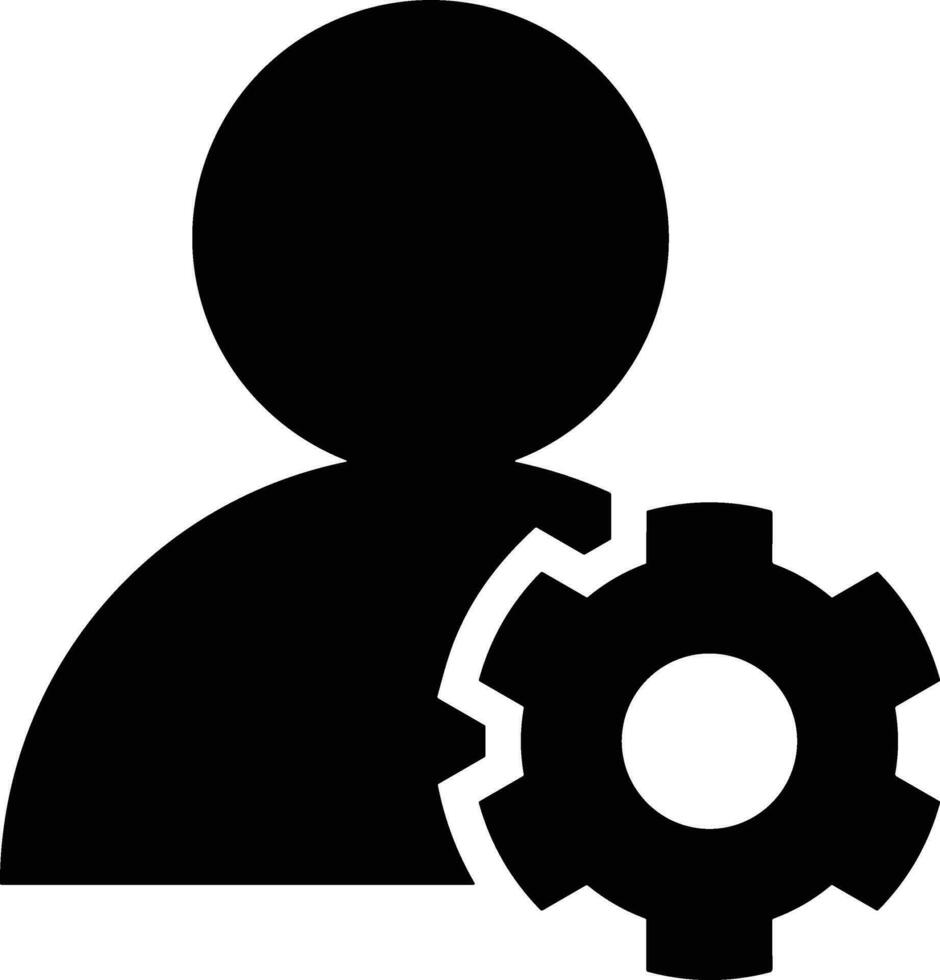 Gear setting symbol icon vector image. Illustration of the industrial wheel mechine mechanism design image