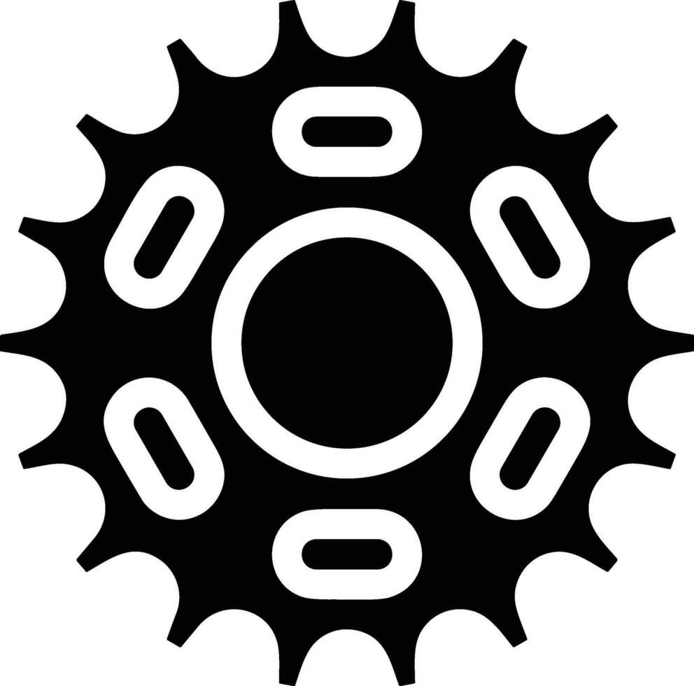 Gear setting symbol icon vector image. Illustration of the industrial wheel mechine mechanism design image