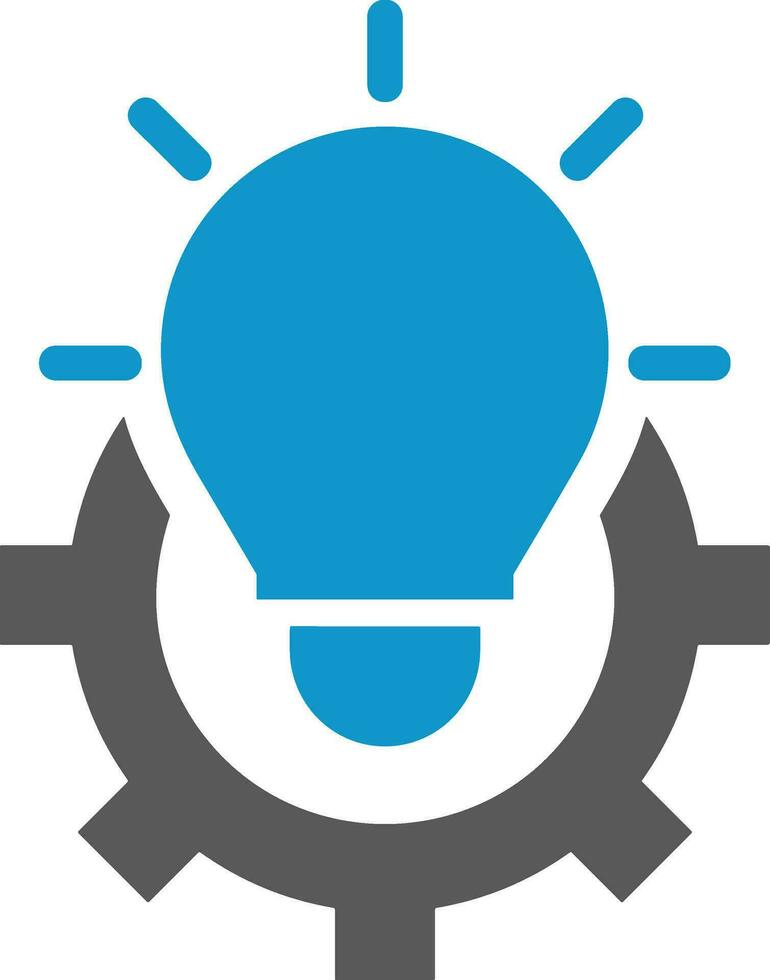 Gear setting symbol icon vector image. Illustration of the industrial wheel mechine mechanism design image