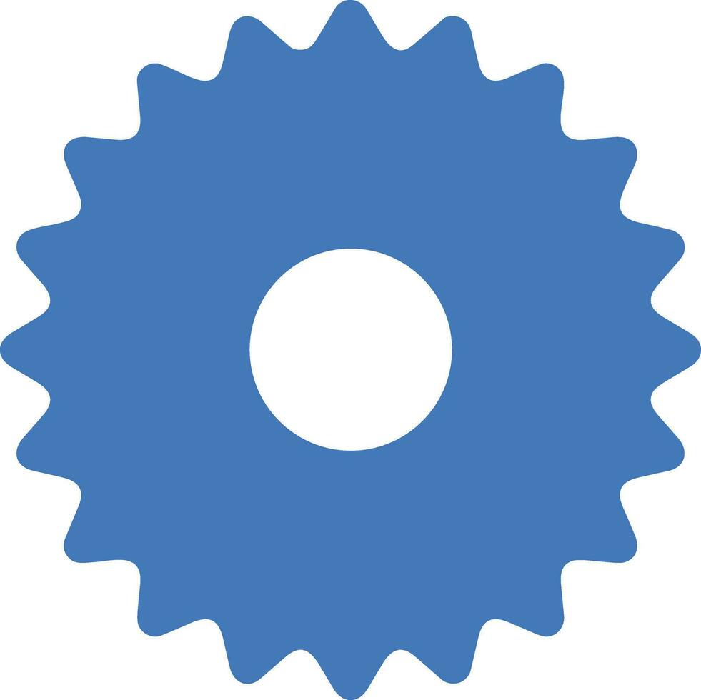 Gear setting symbol icon vector image. Illustration of the industrial wheel mechine mechanism design image