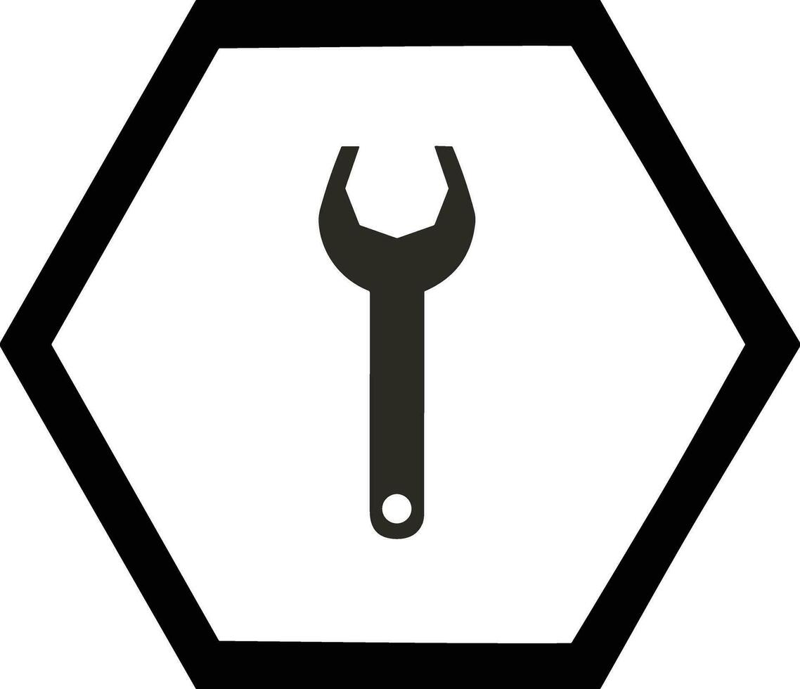 Gear setting symbol icon vector image. Illustration of the industrial wheel mechine mechanism design image