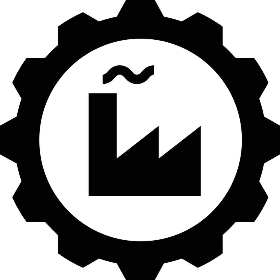 Gear setting symbol icon vector image. Illustration of the industrial wheel mechine mechanism design image