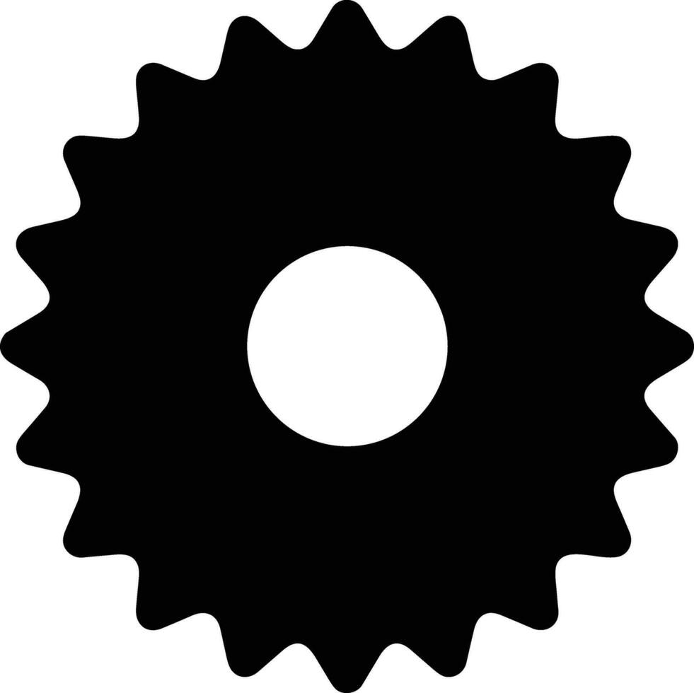 Gear setting symbol icon vector image. Illustration of the industrial wheel mechine mechanism design image