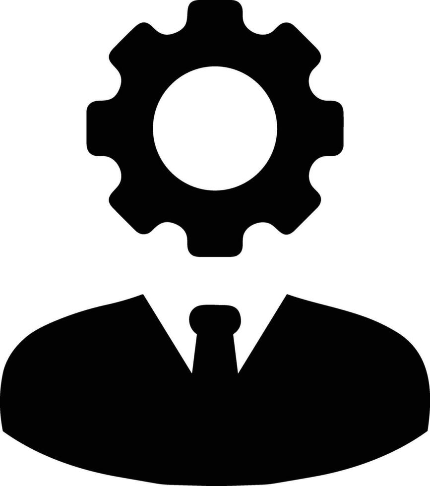 Gear setting symbol icon vector image. Illustration of the industrial wheel mechine mechanism design image
