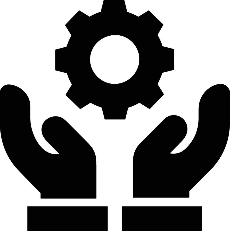 Gear setting symbol icon vector image. Illustration of the industrial wheel mechine mechanism design image