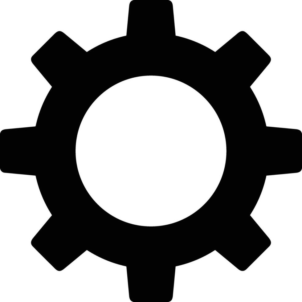 Gear setting symbol icon vector image. Illustration of the industrial wheel mechine mechanism design image