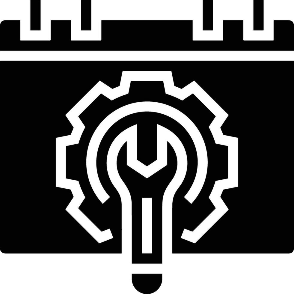 Gear setting symbol icon vector image. Illustration of the industrial wheel mechine mechanism design image
