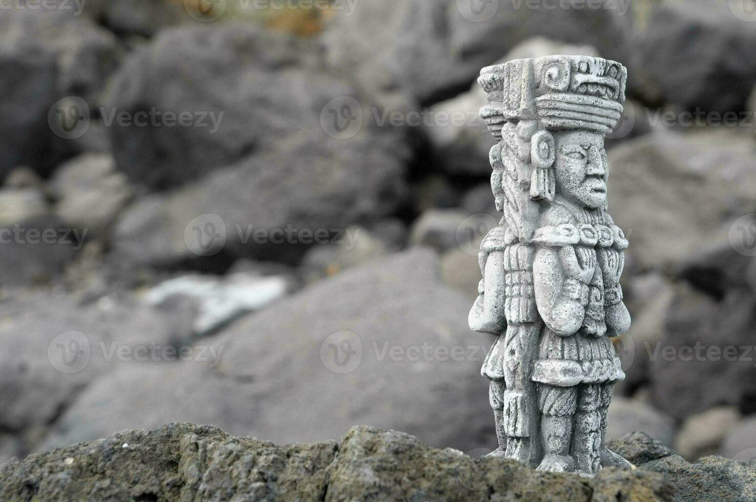 Small stone statue photo