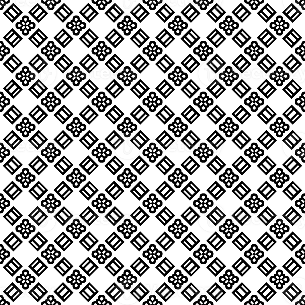 Black seamless abstract pattern. Overlay for background and backdrop. Ornamental design. PNG graphic illustration with transparent background.