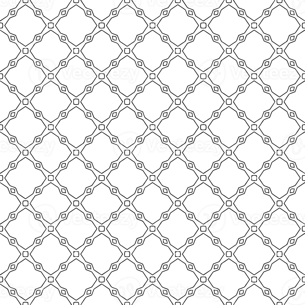 Black seamless abstract pattern. Overlay for background and backdrop. Ornamental design. PNG graphic illustration with transparent background.