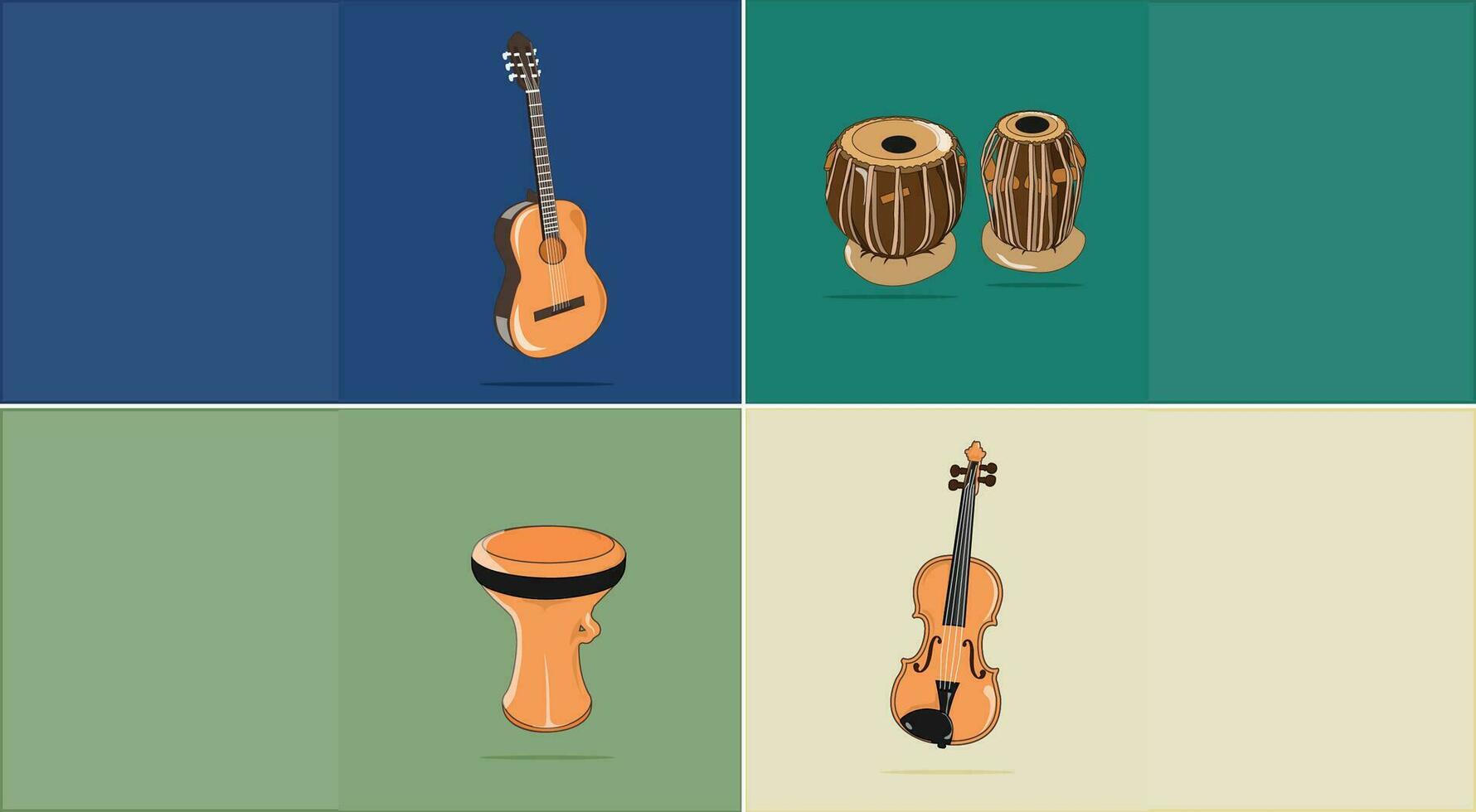 música instrumento vector Arte