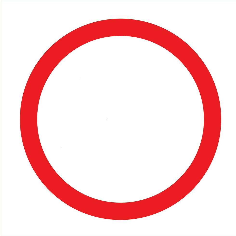 vector stop sign icon. No sign, isolated red warning, vector, eps 10