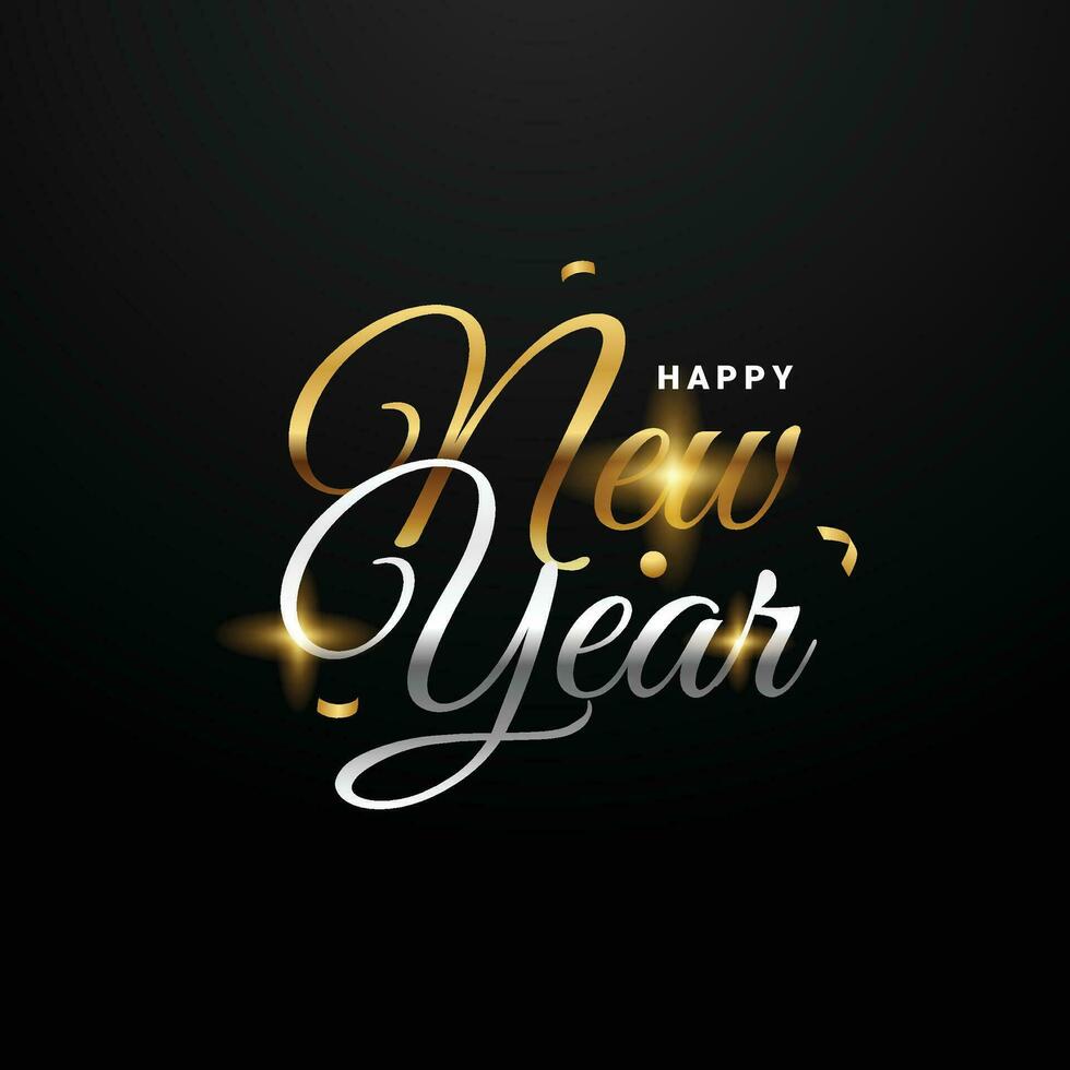 Lettering New Year Collection Set vector