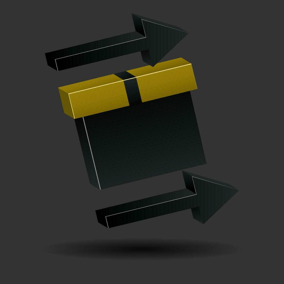 Black Friday Box And Arrow is suitable for stickers, posters, and others. Easy to edit vector