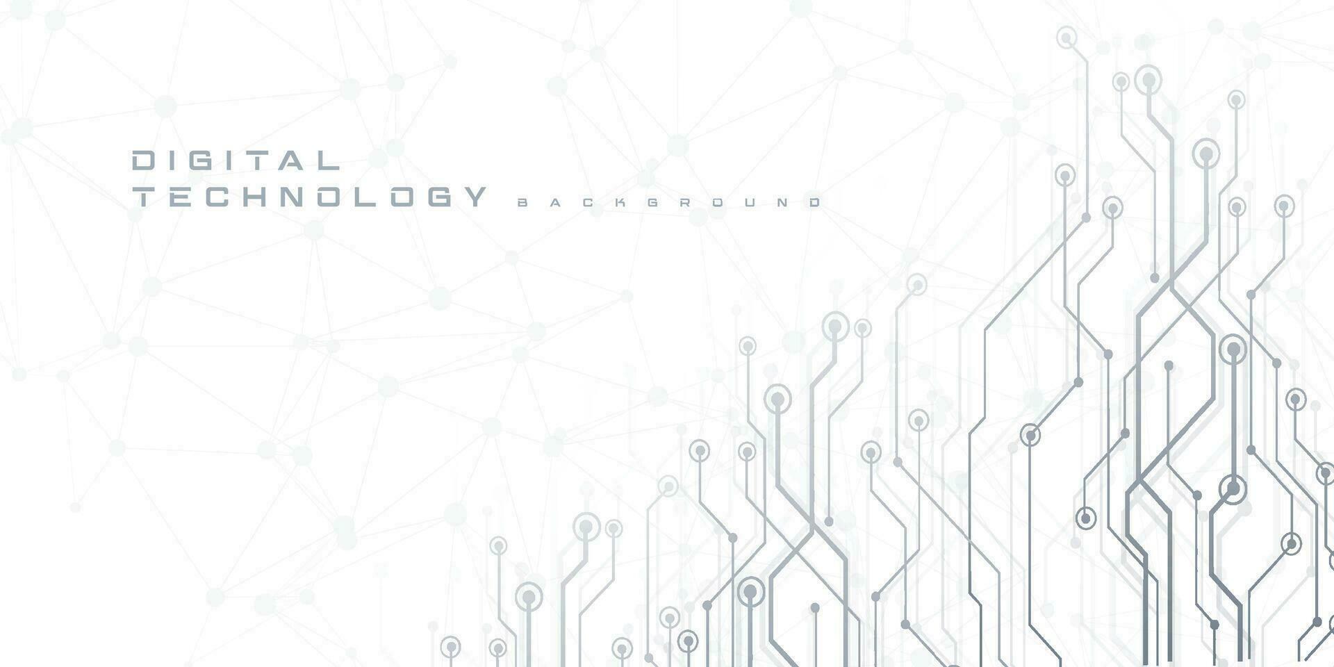 Digital technology futuristic internet network speed connection white background, cyber nano information, abstract communication, innovation future tech data, Ai big data line dot illustration vector
