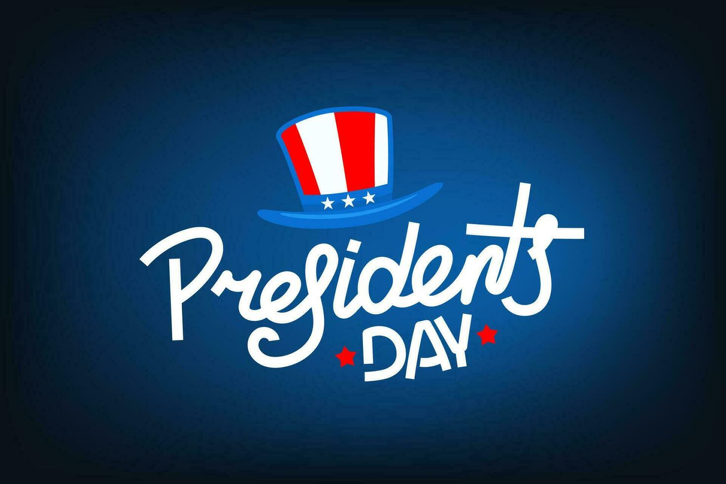 Presidents day greeting card. Vector illustration